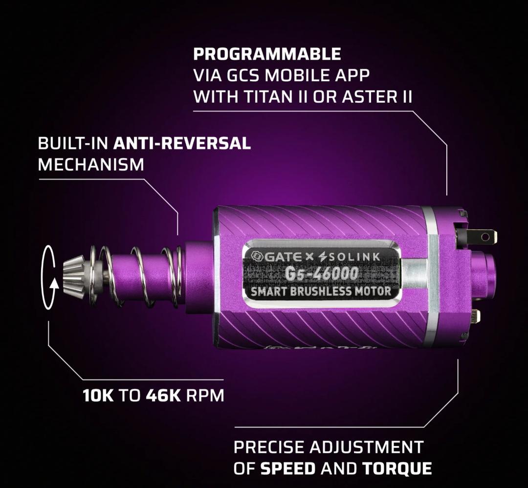GATE G5 電動ガン用 スマートブラシレスモーター (Long)