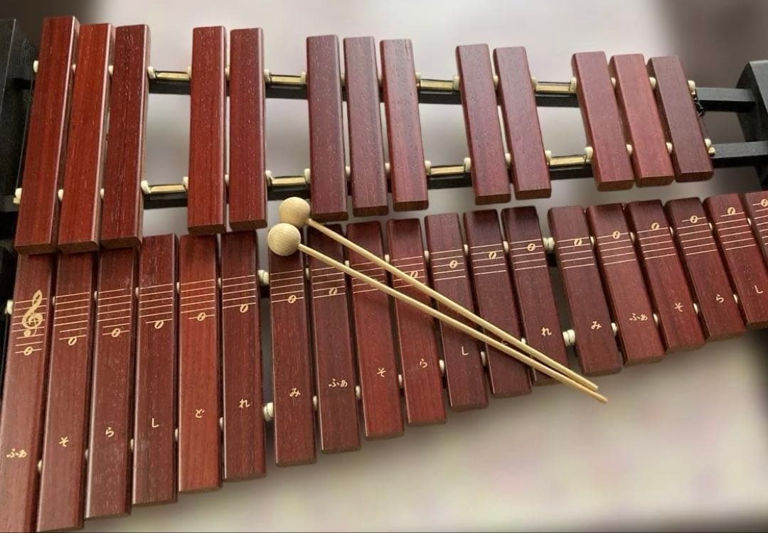 木琴32音　KAWAI 半音付シロフォン　アフリカンパドック音板