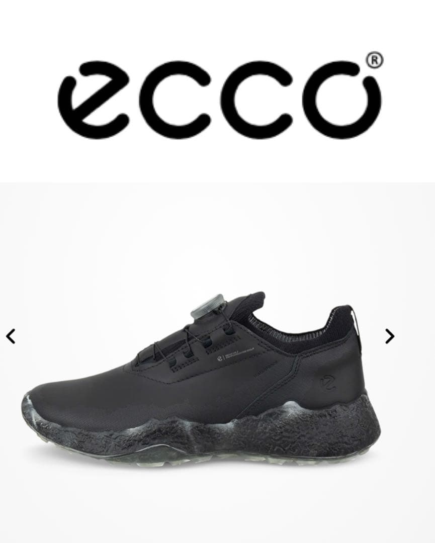 【美品】ECCO ゴルフシューズ 撥水加工！25.5cm