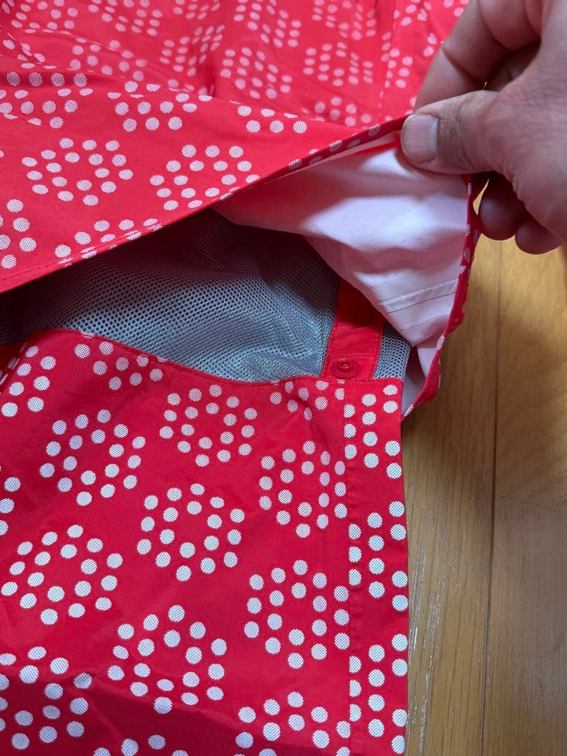 PUMA 赤 ドット柄 レインウェア上下 他 セット