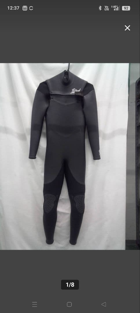 ウェットスーツ セミドライ 5×3mm ML メンズ FELLOW