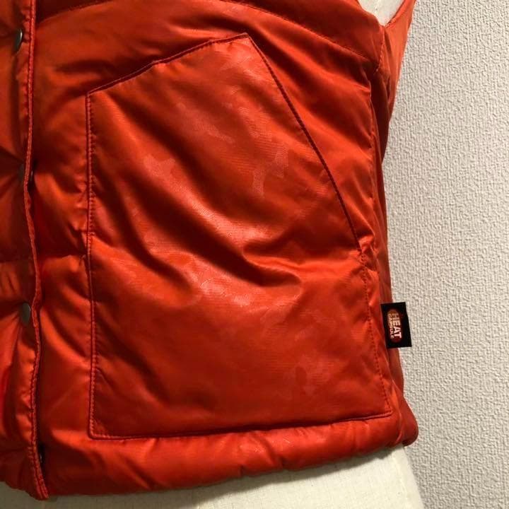 新品未使用 ヨネックス◇ヒートカプセル ダウン ベスト◇オレンジ Sサイズ