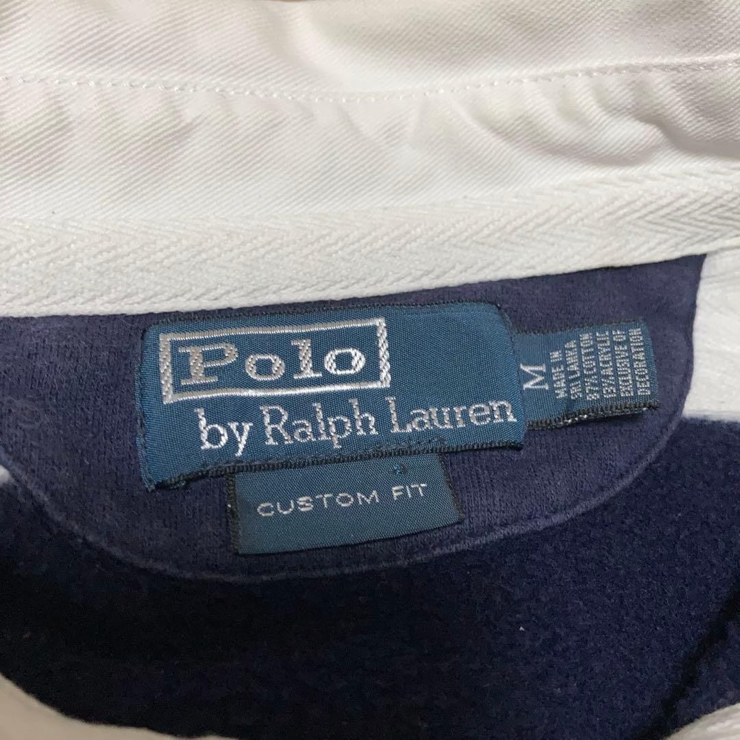 ポロバイラルフローレン　ラガーシャツ　常田大希着用　刺繍ロゴ　M