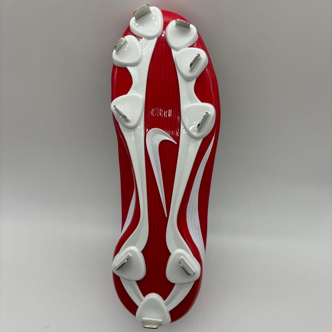 NIKE 野球　スパイク　金具　レッド グレー 赤 27㎝ ローカット 軽量