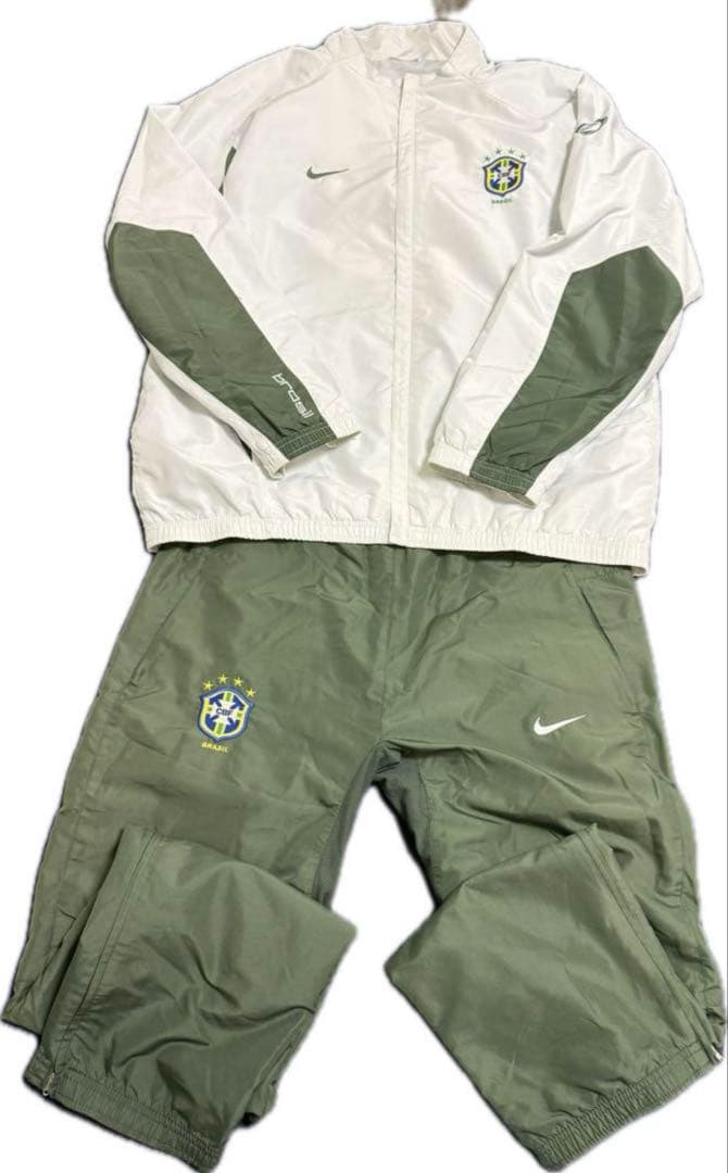 正規品 2002s Nike ブラジル代表 ピステ・ウィンドブレーカー セット