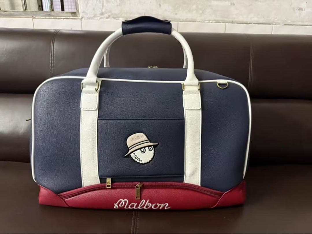 【即発送】マルボン Malbon ボストンバッグ ショルダーバッグ ネイビー