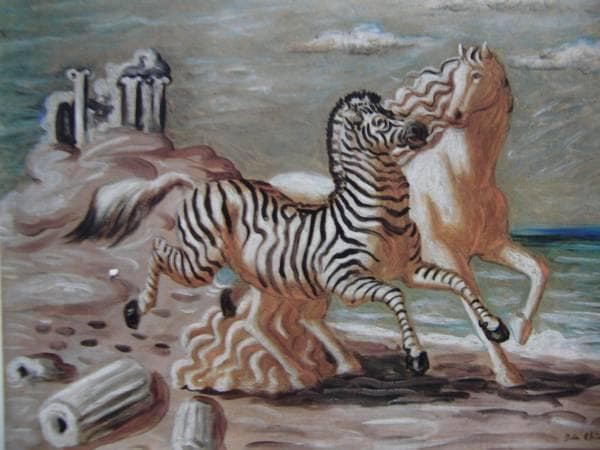 Chirico、LA MER、希少画集画、新品額装付