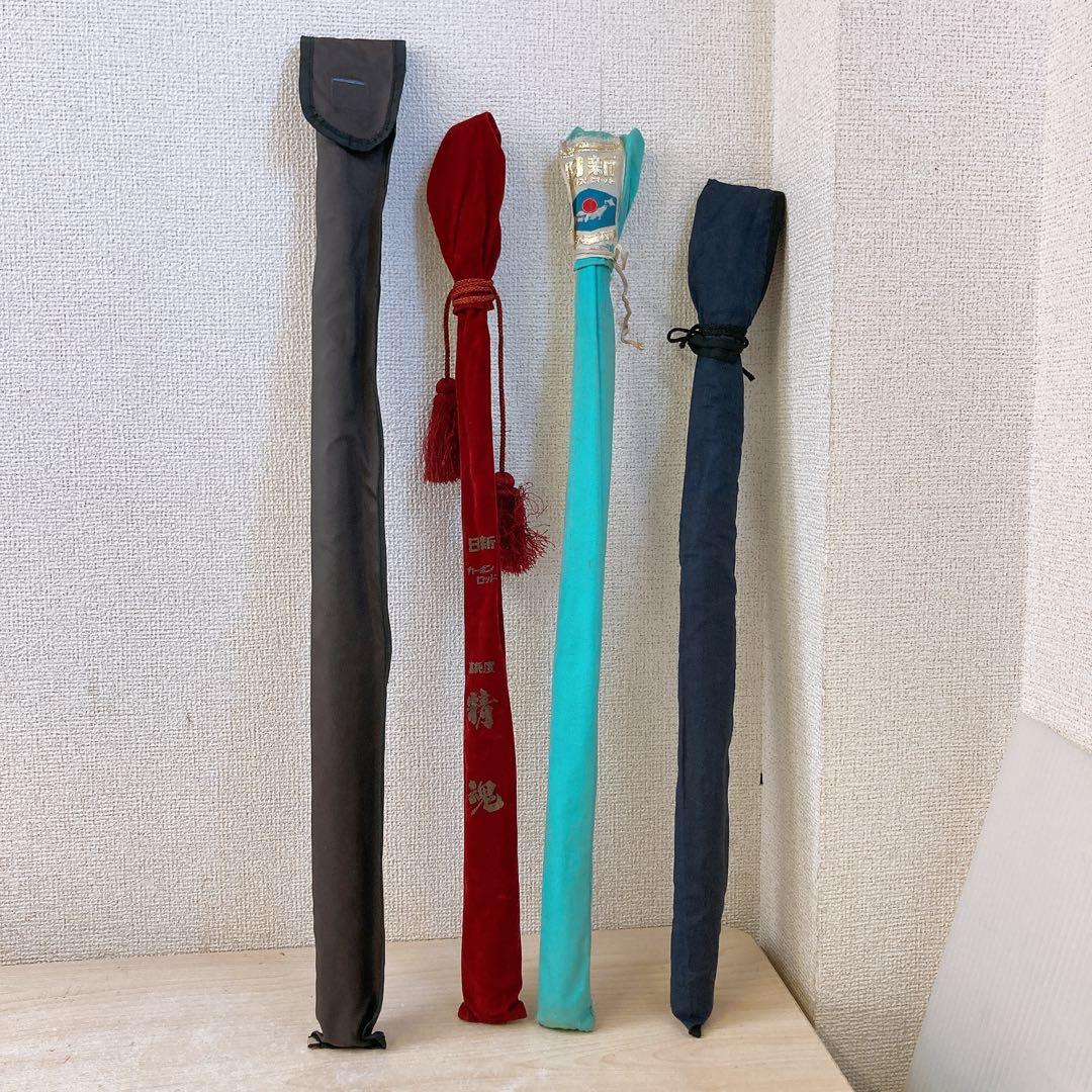 フ*ン様 釣竿4点まとめ 日新 精魂 流 三号 シマノ 天平 DX マミヤ 春流