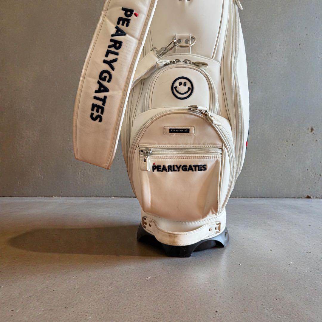 現行モデル　パーリーゲイツ　キャディバッグ　9.5型　白　ホワイト　正規品