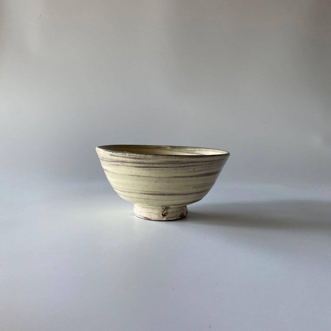 舩木道忠 刷毛目茶碗 共箱付