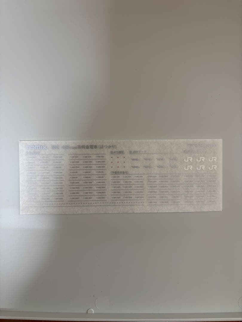 TOMIX 485系 1500番台　はつかりセットバラし組み　特急いりかりタイプ