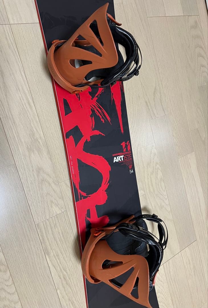 【値下げ】NOVEMBER スノーボード 154cm ARTISTE 2点セット