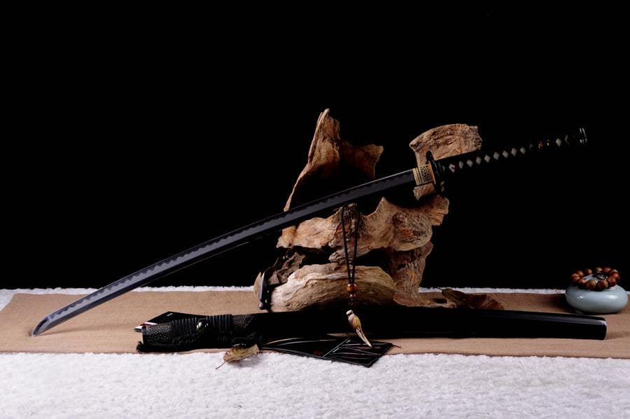 雷切T10鋼焼刃 日本刀 模造刀 居合刀 武士道 武蔵 鑑賞用 手鍛造打