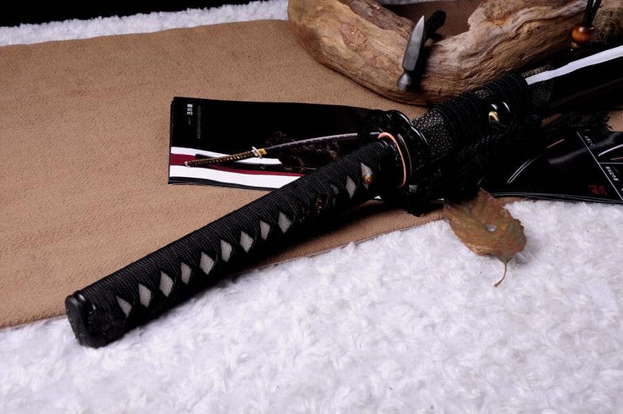 雷切T10鋼焼刃 日本刀 模造刀 居合刀 武士道 武蔵 鑑賞用 手鍛造打