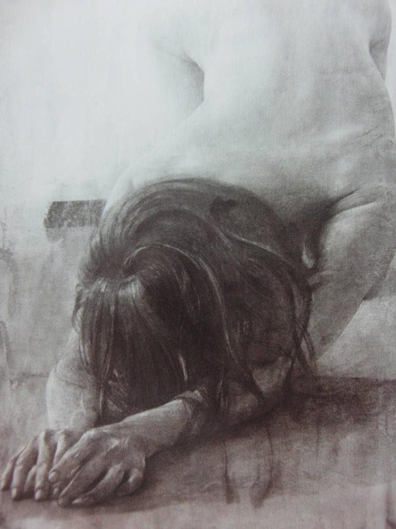 山本 雄三　「Woman 背中」、厳選、希少画集・額装画、人気作品