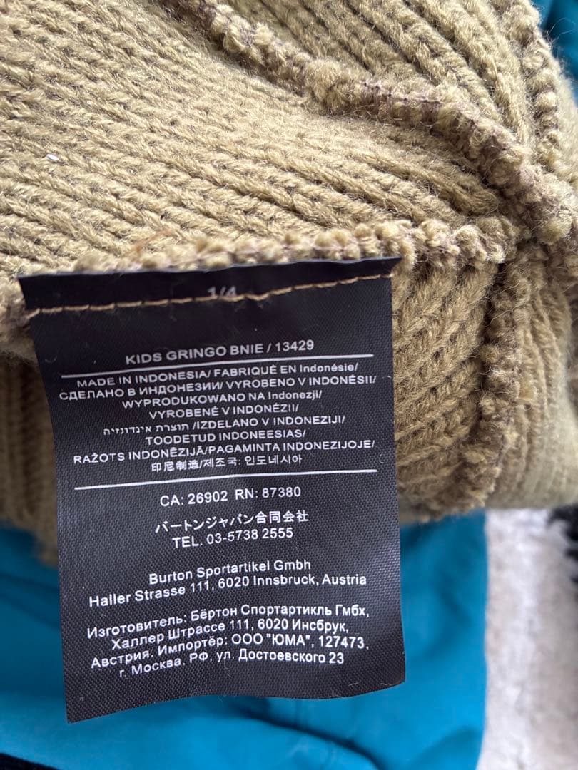 BURTON スノーボードウェア 4T ビーニー