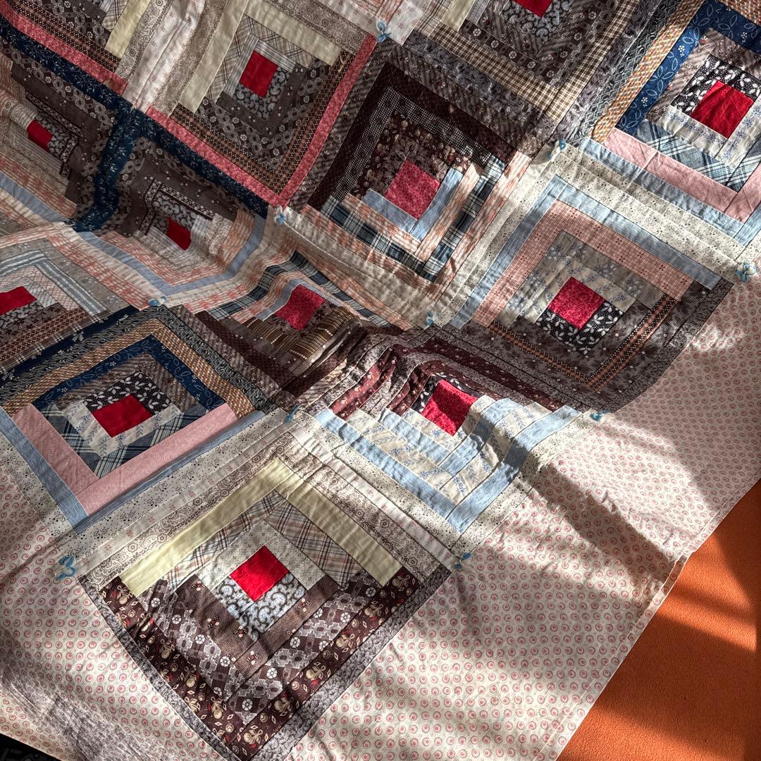 アンティークキルト ログキャビン ♢デッドストック♢