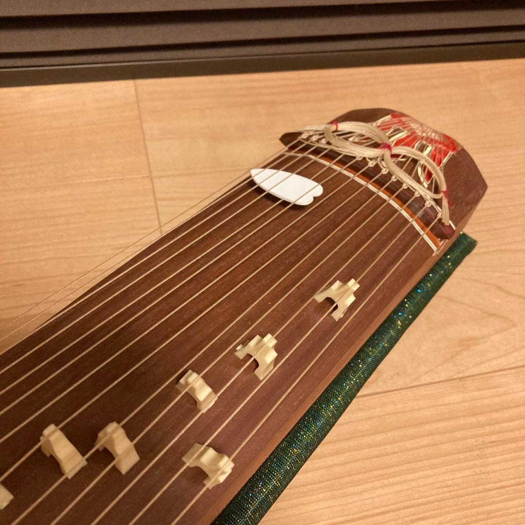 お琴 ミニ琴 13弦 木製 お琴の手びき