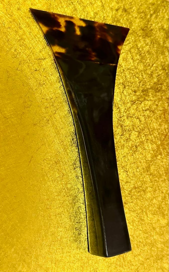 ⟡.·りんりん⟡.·●三味線撥●黒水牛 鼈甲 美品