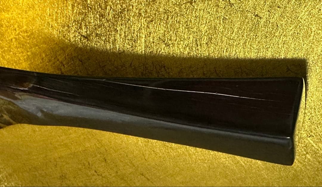 ⟡.·りんりん⟡.·●三味線撥●黒水牛 鼈甲 美品