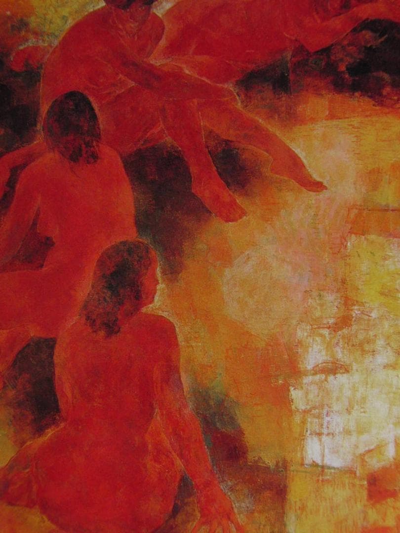 福島隆壽、【瀬戸内’04】、希少な額装用画集より、新品額装付、状態良好