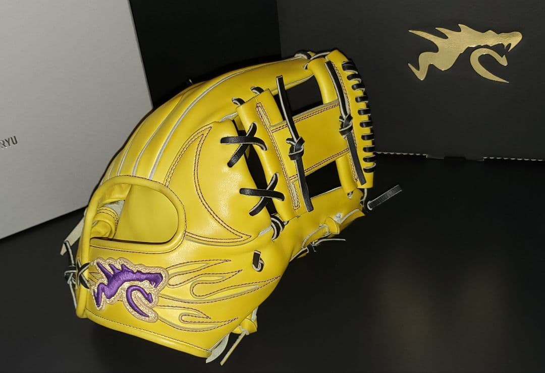 RYUオーダー不可プレミアムモデル☆硬式内野手TIG型☆新品型付け済