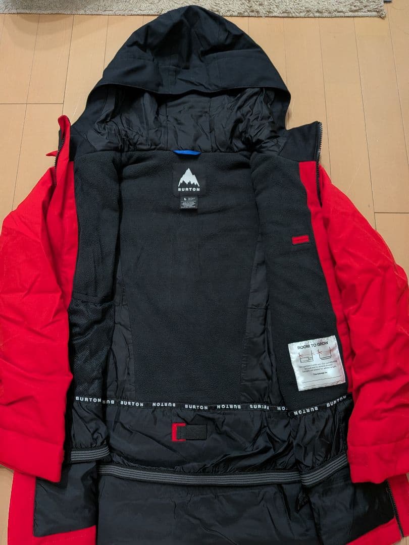 BURTON スノーウェア 上下 キッズ L 150cm 赤 迷彩