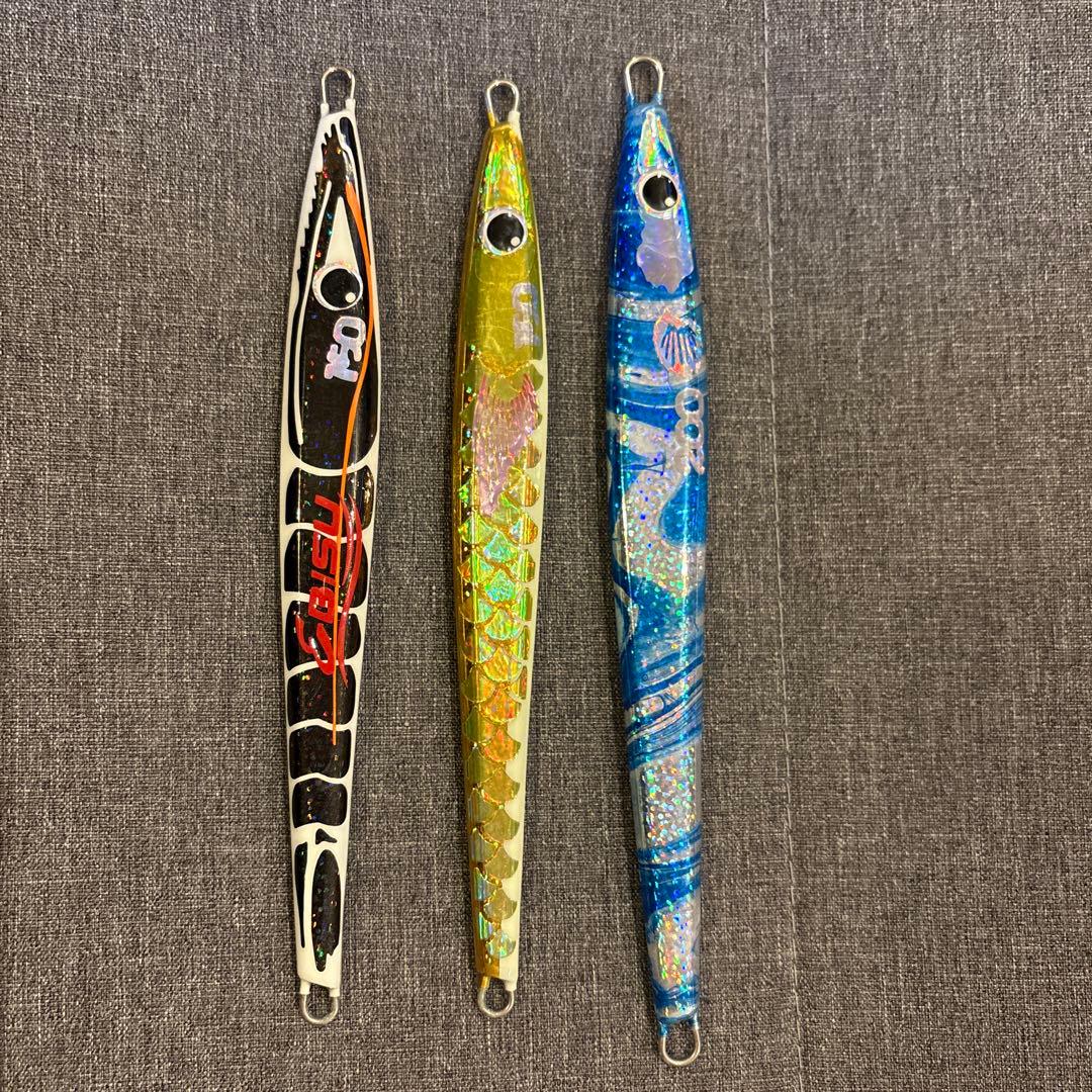 羽田ジグ　ハダジグ　ホロホロ 右から200グラム　150グラム　150グラム