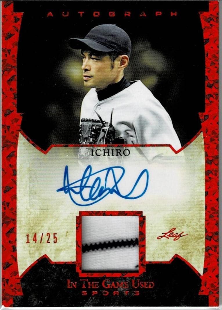 MLB☆イチロー 22 Leaf 25枚限定直筆サインジャージカード
