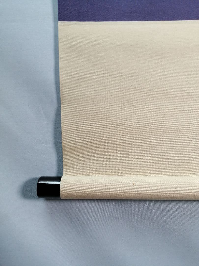 【茶道具】大徳寺　足立泰道和尚筆『鷹』富士に茄子画賛　茶掛　B783