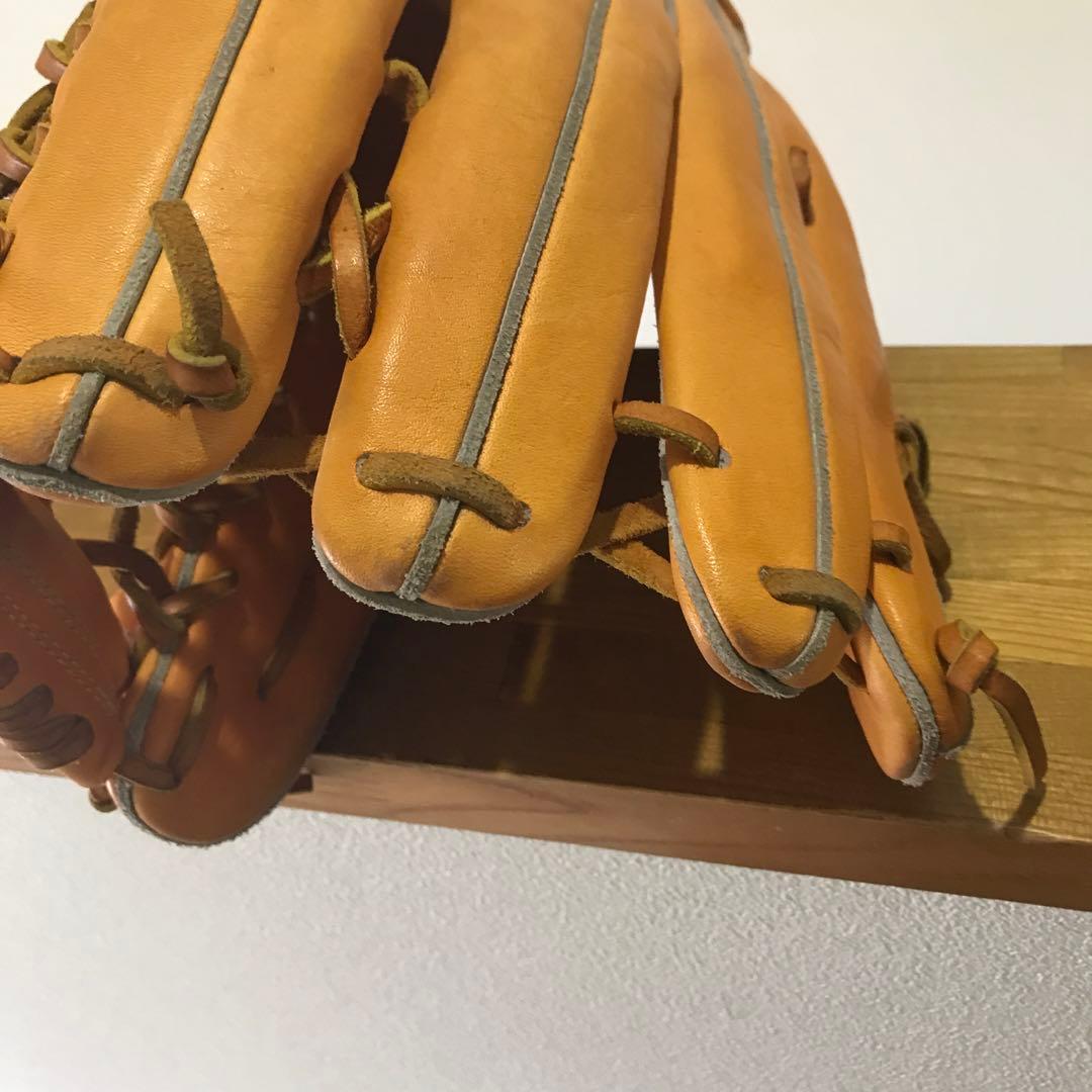 Wilson 外野手用 6本指対応 硬式グローブ オレンジ