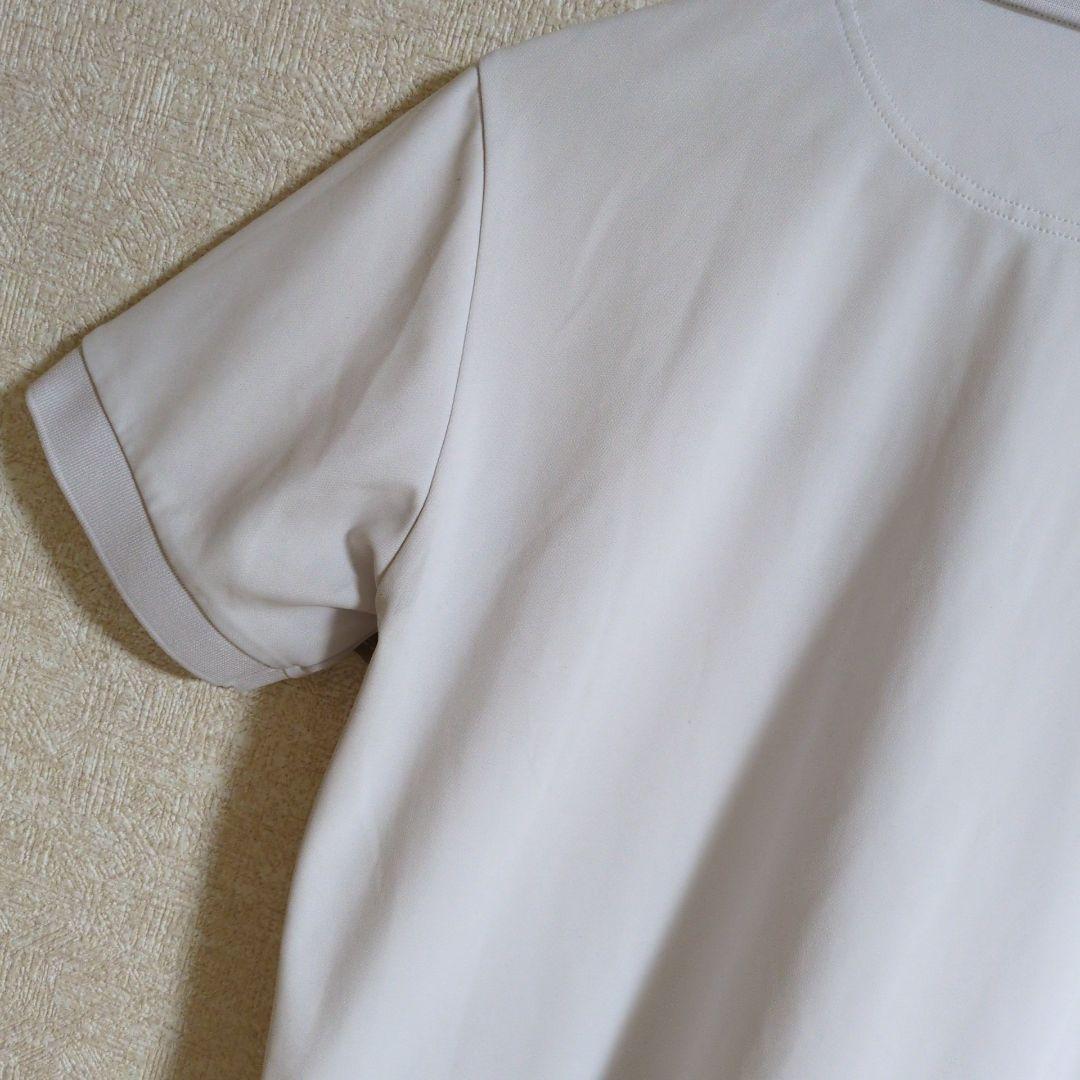 ブリーフィングゴルフ 刺繍 ロゴ ポロシャツ ゴルフウェア 白 L