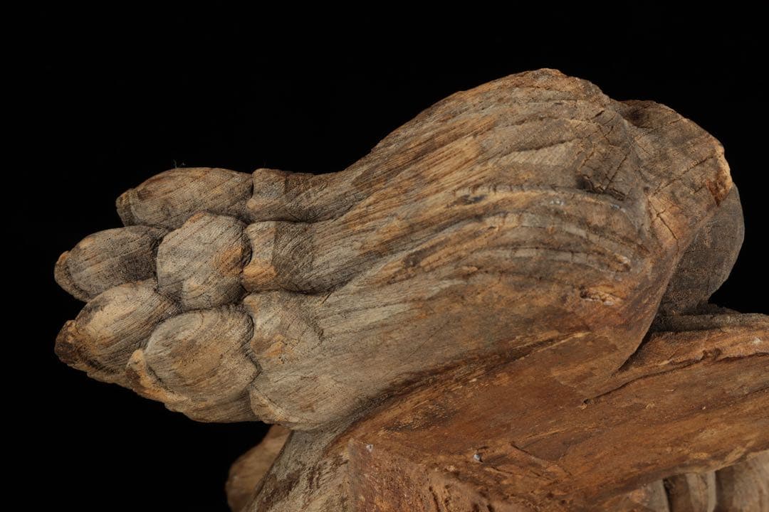 石川雲蝶 木彫 獅子木鼻 阿吽 一対 仏教美術 彫刻 神社仏閣 古美術 骨董品