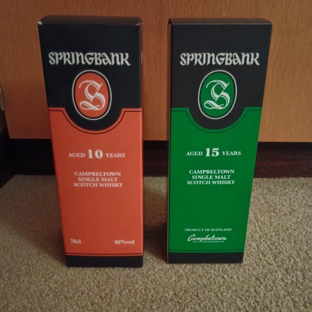 SPRINGBANK 10年 & 15年 セット　箱付き　新品未開封