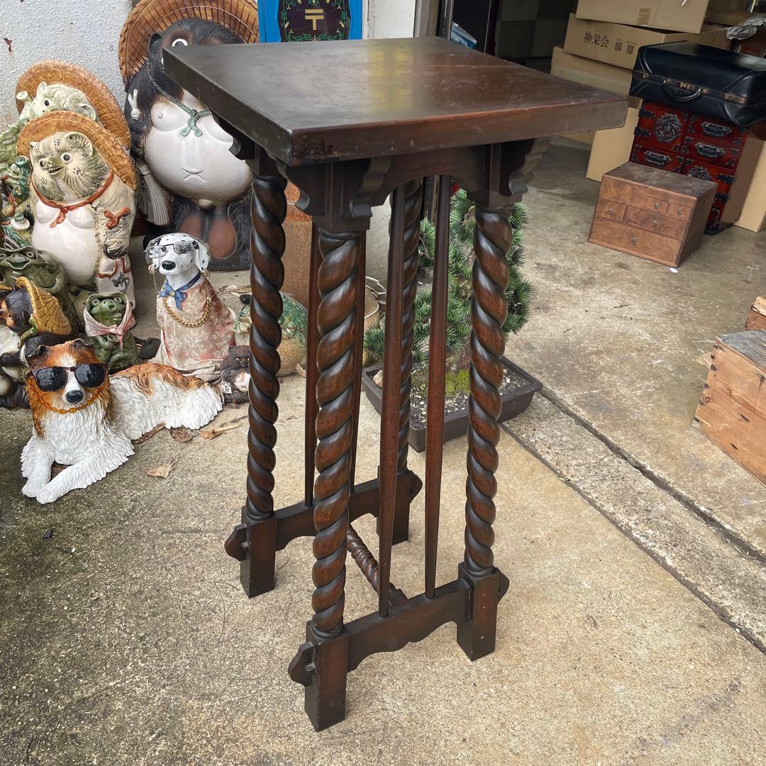 イギリスアンティーク　 飾り台 フラワースタンド 英国式 マホガニー レトロ