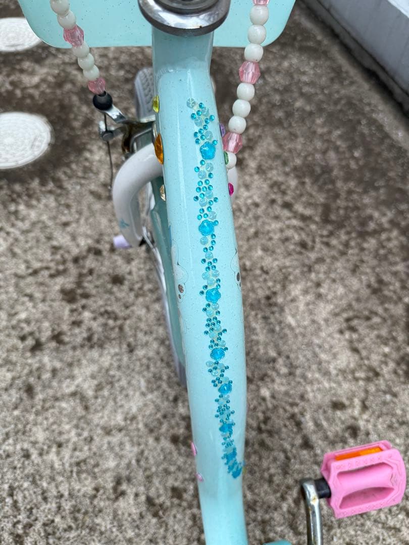 子供用自転車　18インチ補助輪付　アリエル