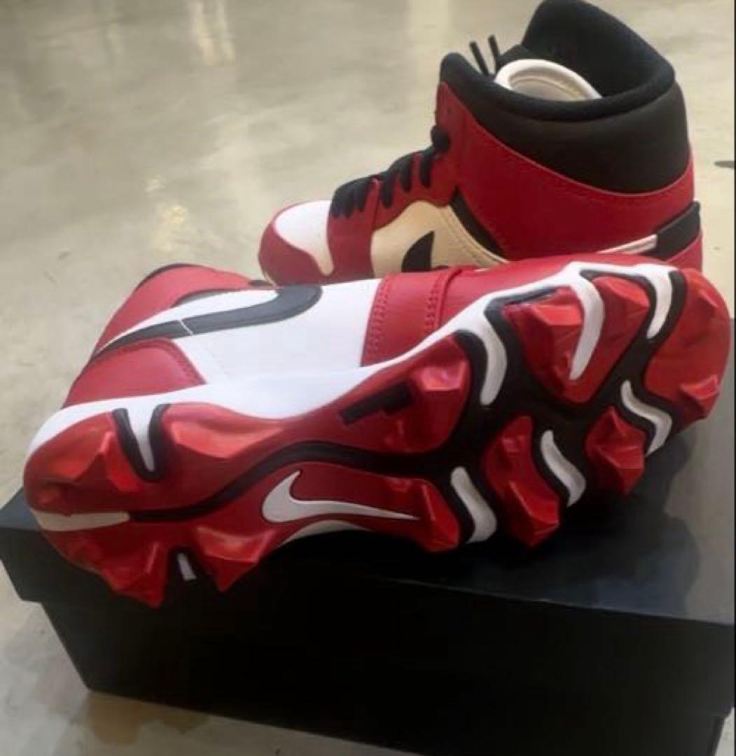 激レア23cm Jordanミドル少年野球スパイク シカゴカラー