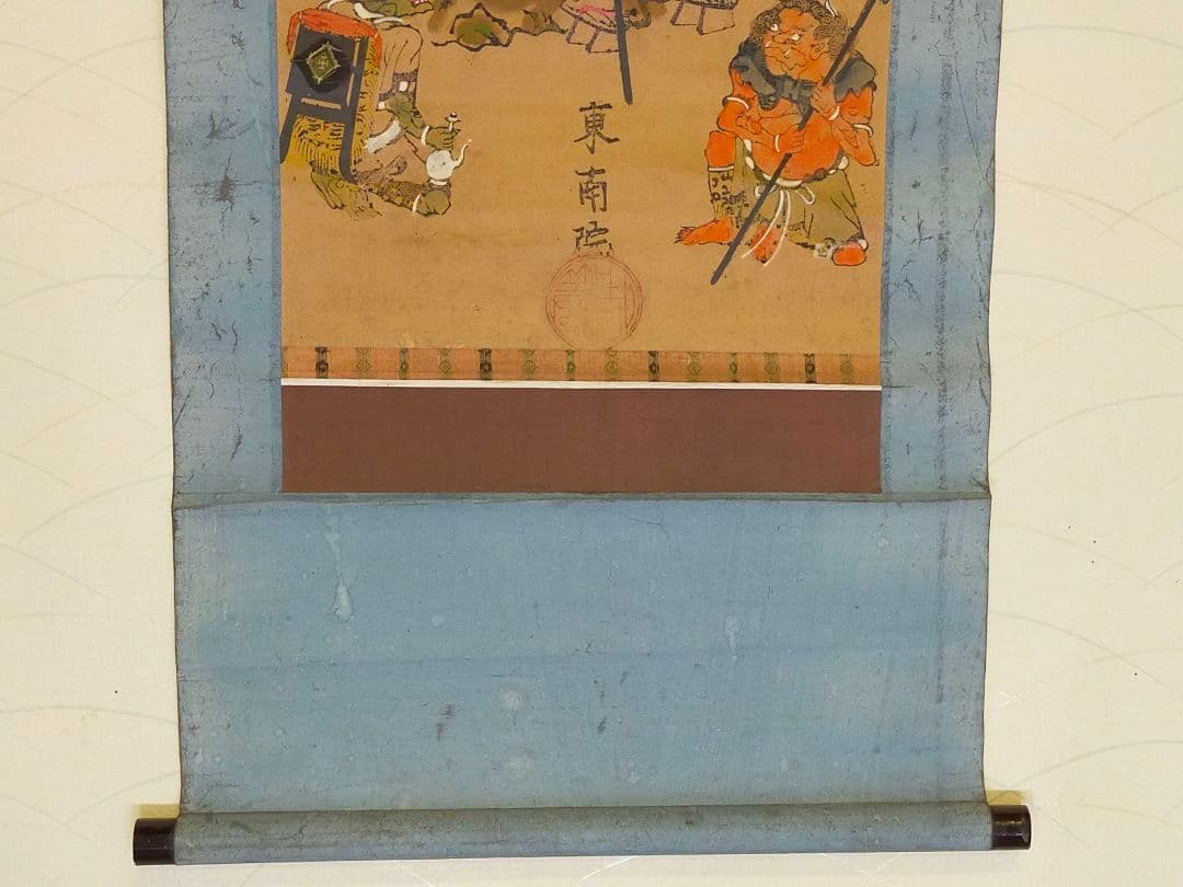 ♥木版画　東南院　掛軸　掛け軸　骨董品　寺院　仏閣　浮世絵