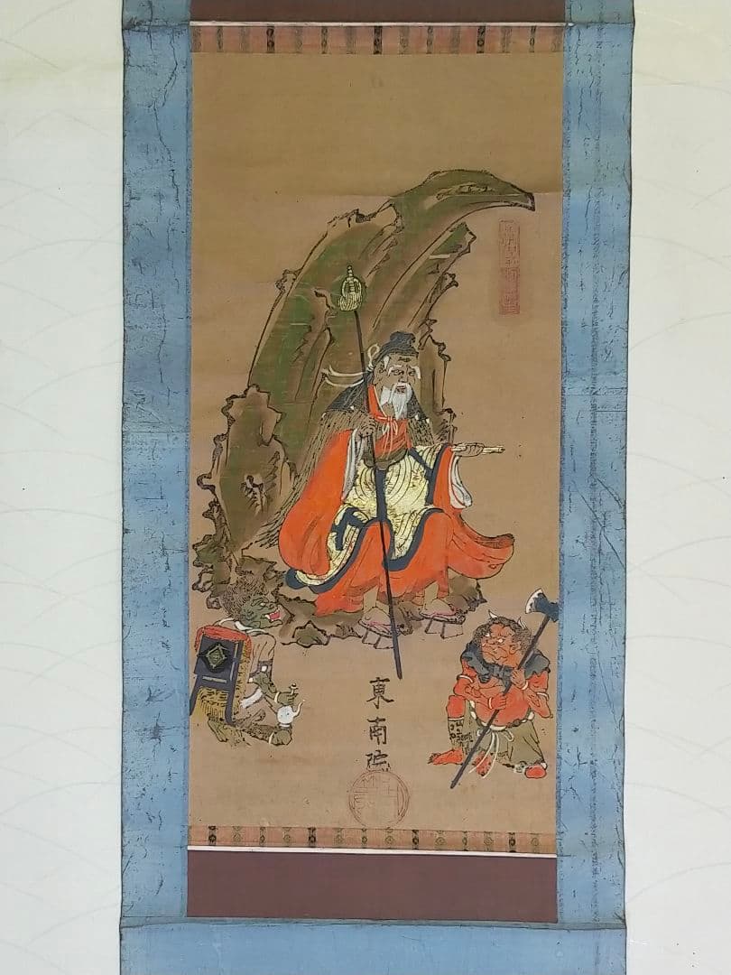 ♥木版画　東南院　掛軸　掛け軸　骨董品　寺院　仏閣　浮世絵