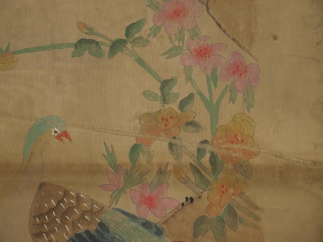 中国，南唐の掛軸　激安骨董品　肉筆保証　博物館保管品 BD306A12-2