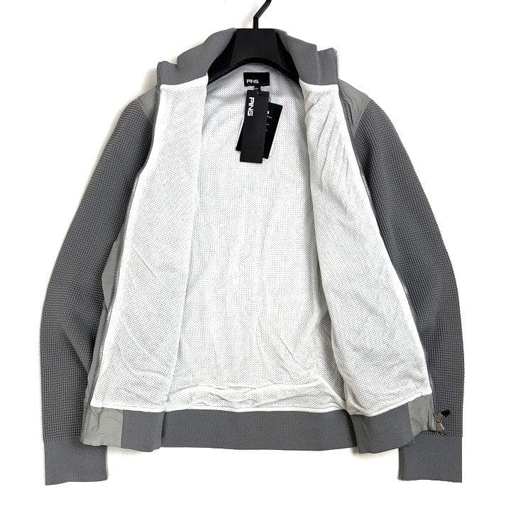 新品 PING ピン ゴルフ 高機能 ドッキング ブルゾン ジャケット 灰 L