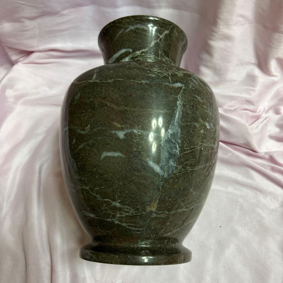 中国の大理石の壺　置物　花生け　アンティーク　未使用