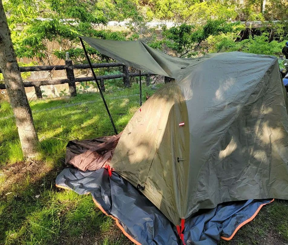 GO Glamping テント エコアルミリッジテント　タープ