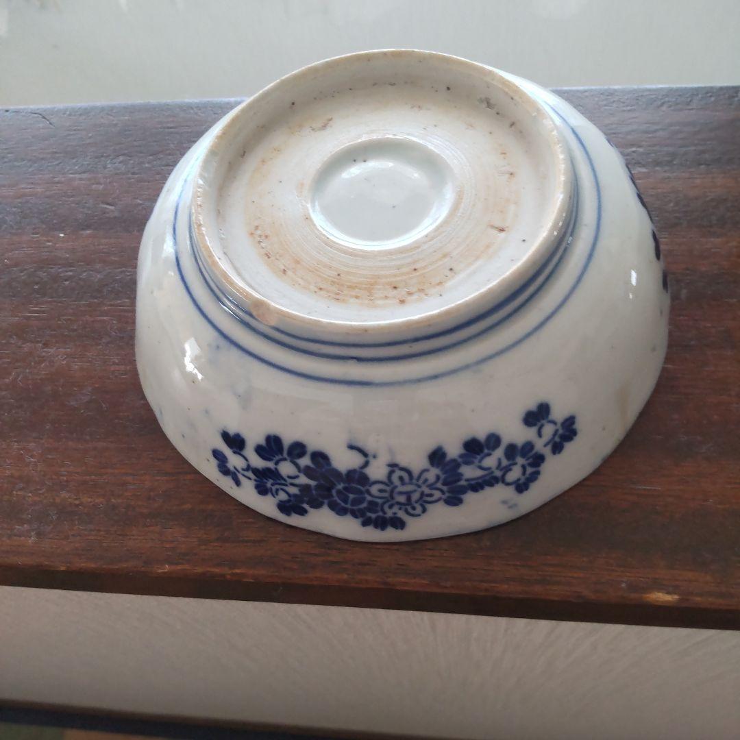 印判　皿　8枚　サイズ　直径１５センチ深さ５センチ　アンティーク物　明治時代以降