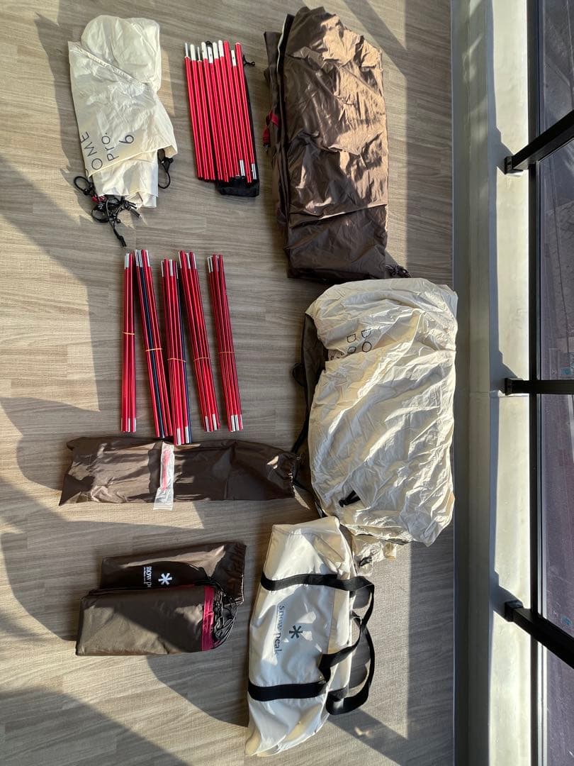 スノーピーク ドックドーム Pro.6 グランドシート 跳ね上げポールセット