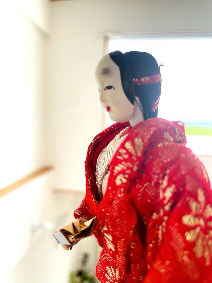 大幅値引き！希少！！年代不詳　アンティーク能楽人形2体セット