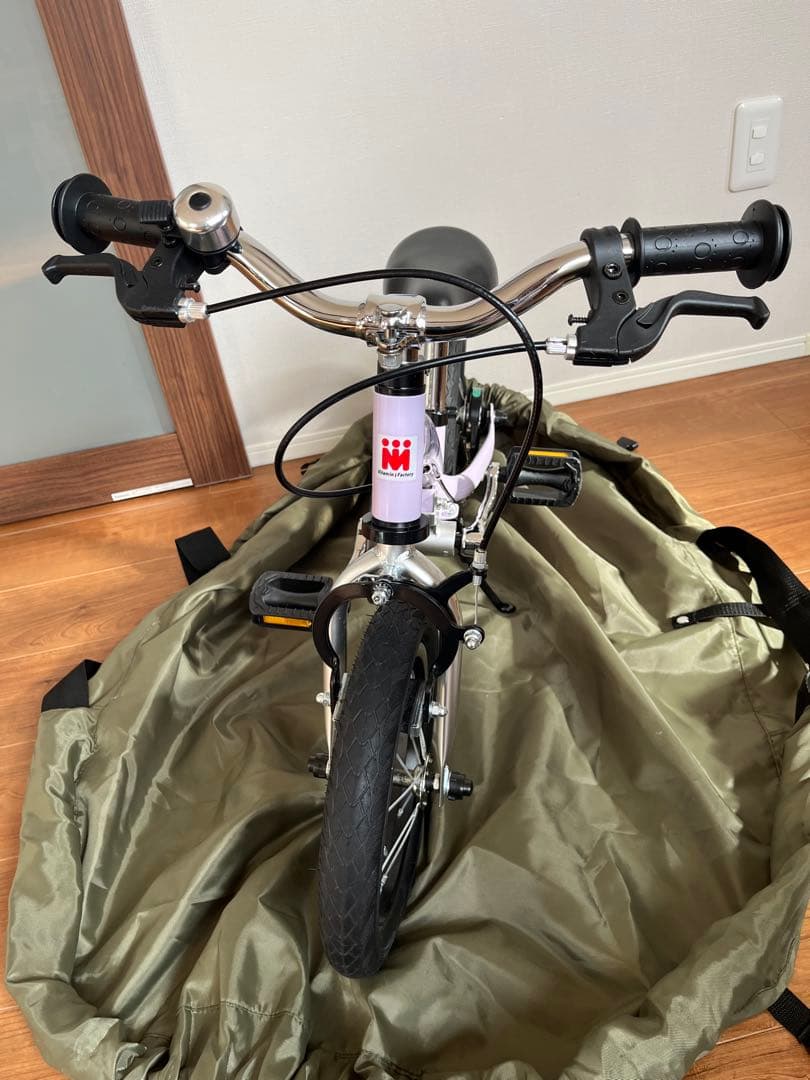 へんしんバイク2 パープル 12インチ おでかけバッグ＋メット付／品川区手渡し