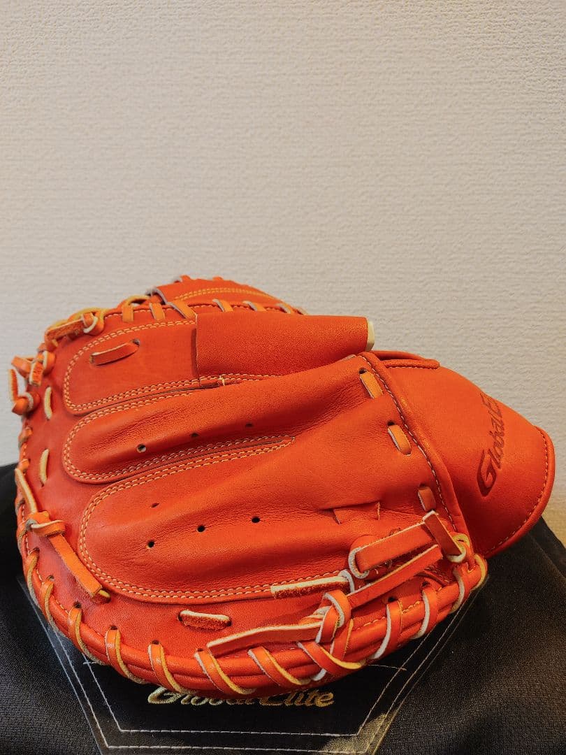 未使用　ミズノ　硬式　グローバルエリート　キャッチャー　スプレンディッドオレンジ