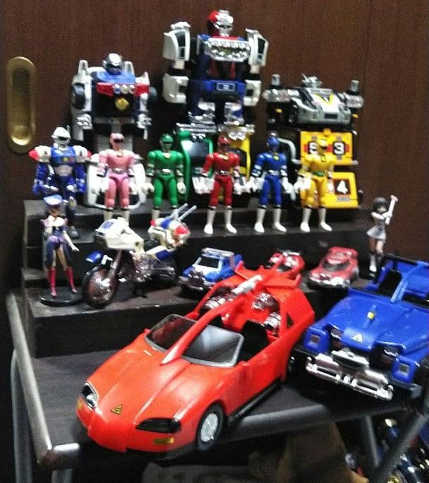 バンダイ★激走戦隊カーレンジャー★プラデラ★DX戦う交通安全セット