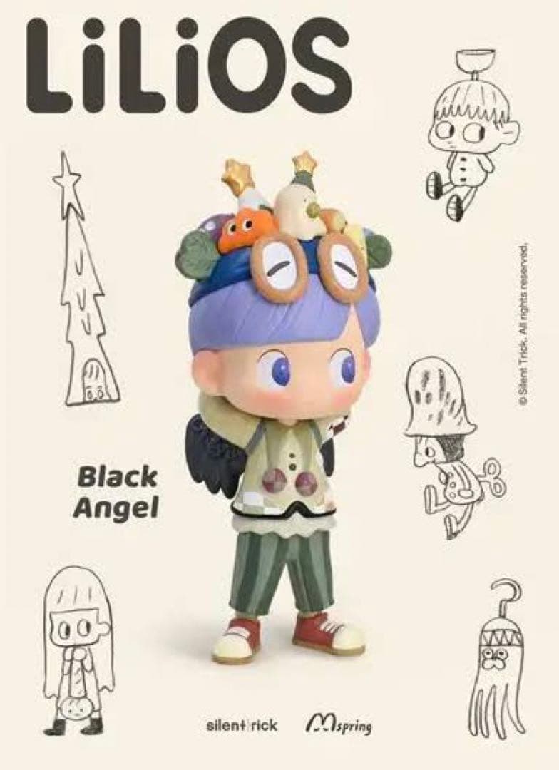 【開封済・未使用】POPMART LiliOS Black Angel